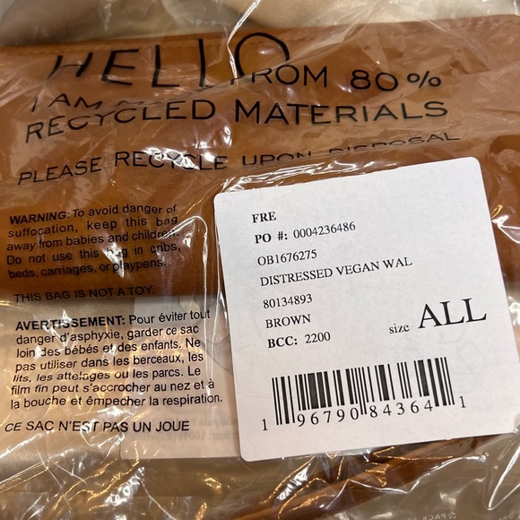 NWT Free People Tan Long Wallet - Picture 3 of 10